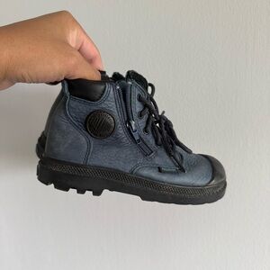Palladium Kids' Dark Blue Lace-Up Boots